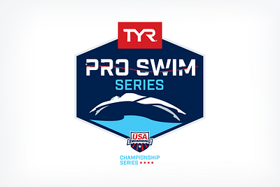 TYR Pro Swim Series 2025 logo branding club sports design federation identity league logo olympics professional sports sponsor sports swimming team sports tyr youth sports