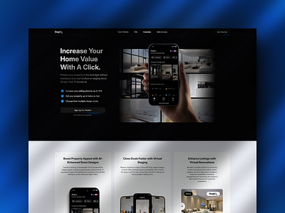 StagIQ App Landing Page branding framer ui webdesign