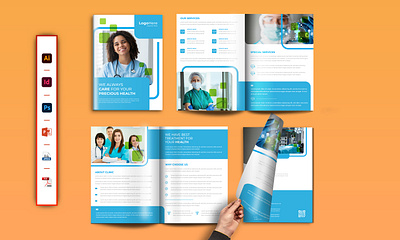 Custom Medical Brochure | Hospital, Clinic & Wellness Branding branding brochure catalog design company flyer corporate brochure corporate flyer fitness flyer flyer design food flyer graphic design gym flyer healthcaredesign logo medicalbrochure party flyer proposal design