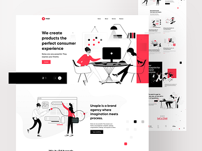 UnoPie Design agency landing page agency website branding business branding creative data visualisation design designer research design growth header flat gradient grid icon illustration logo illustration logo minimal problem solving research ui typography ux web website ux vector vector