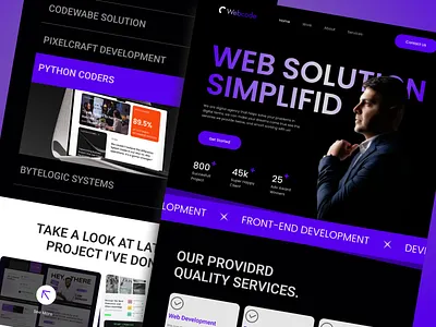 Personal Portfolio Landing Page Website agency coding design developer digital agency landing page landing page design personal website web webpage design website website development