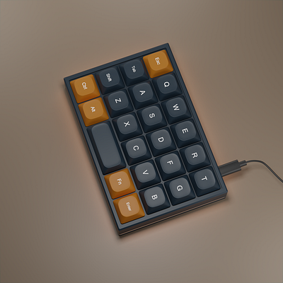 Mini Keyboard 3d 3d design 3d modeling graphic design product design