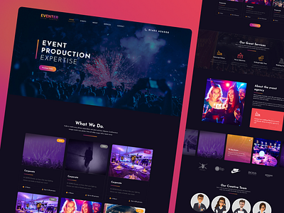 Event web template design by Md Hafizur Rahman ⛹🏻‍♂️ for Template Path