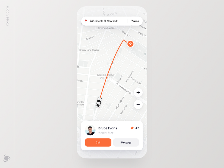 Food Delivery App Design Concept by Dmitry Lauretsky for Ronas IT | UI ...