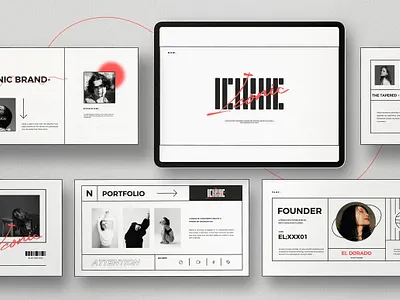 Iconic - Minimal Google Slide agency clean concept development google slide google slide template google slides google slides template minimal presentation presentation design presentation layout presentation template presentations professional simple template web design web development website