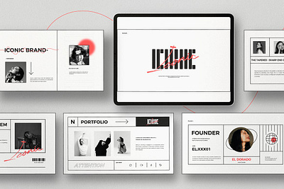 Iconic - Minimal Google Slide agency clean concept development google slide google slide template google slides google slides template minimal presentation presentation design presentation layout presentation template presentations professional simple template web design web development website