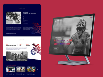 Athlete's Profile Web athlete branding design portfolio sport ui ux uxui webdesign website