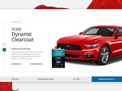 Automotive Finishes Concept [Pt. 1] art direcion car concept landing page