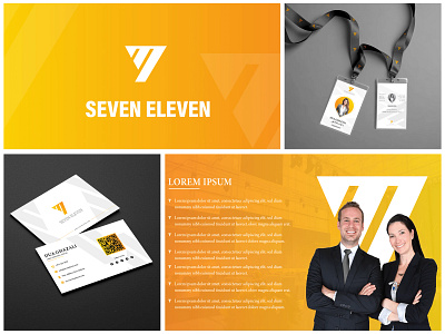 Seven Eleven Logo , Branding & Strategy 2d aftereffects agency animation banner brand identity branding creative creativity design graphic illustration illustrator logo minimalistic photoshop print seven eleven social media startegy