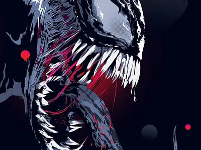 Venom illustration illustration art illustration design illustration digital ilustrator poster spiderman vector vector illustration venom