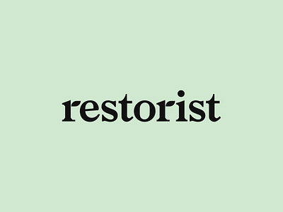 Restorist Brand Identity brand branding design environment green identity logo type typography