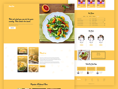 Yellow Chilli Restaurant | Restaurant web UI concept modern web design red restaurant app restaurant webite restaurants website template