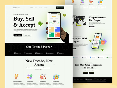 Cryptocurrency Website UI Design! crypto crypto home page crypto landing page crypto wallat cryptocurrency cryptocurrency website home page ito landing page landingpage ui ux wallat web design webdesign website website landing page