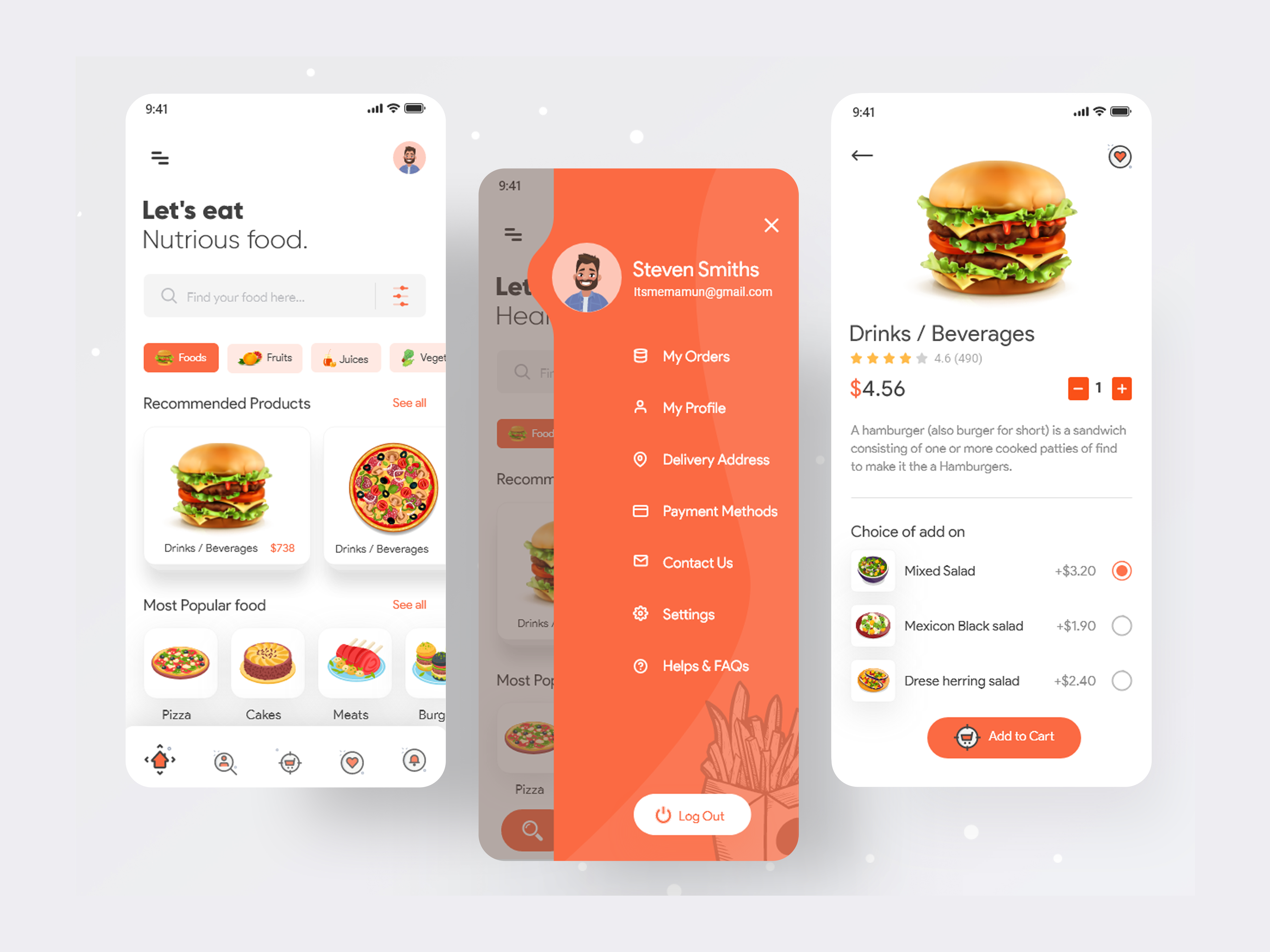 Example of Custom Mobile App UI/UX Design