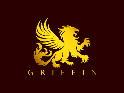 Griffin Logo agency america animal animals corporate flat fly flying freedom griffin for sale griffin logo luxurious majestic modern outdoor ui ux vector wing wings wisdom