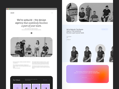 webuild Team Page product design studio team team page ui ux web design website
