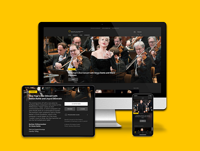 Digital Concert Hall (by Berlin Philharmonic) app classical desktop media streaming tv ui