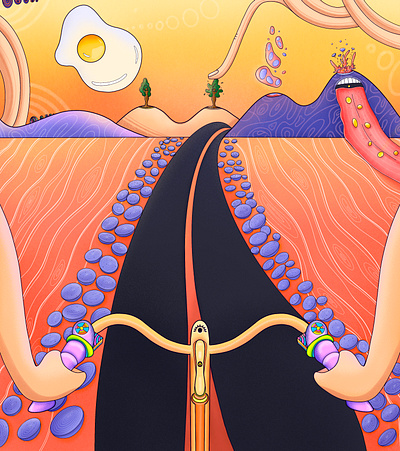 Look closer to see better 2d art digitalart illustration art procreateapp texture trippy