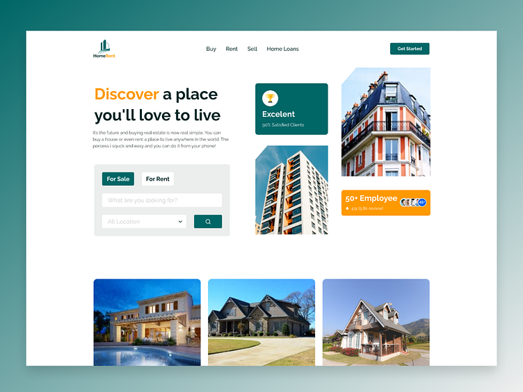Real Estate site Design by Designmind UI/UX Agency on Dribbble