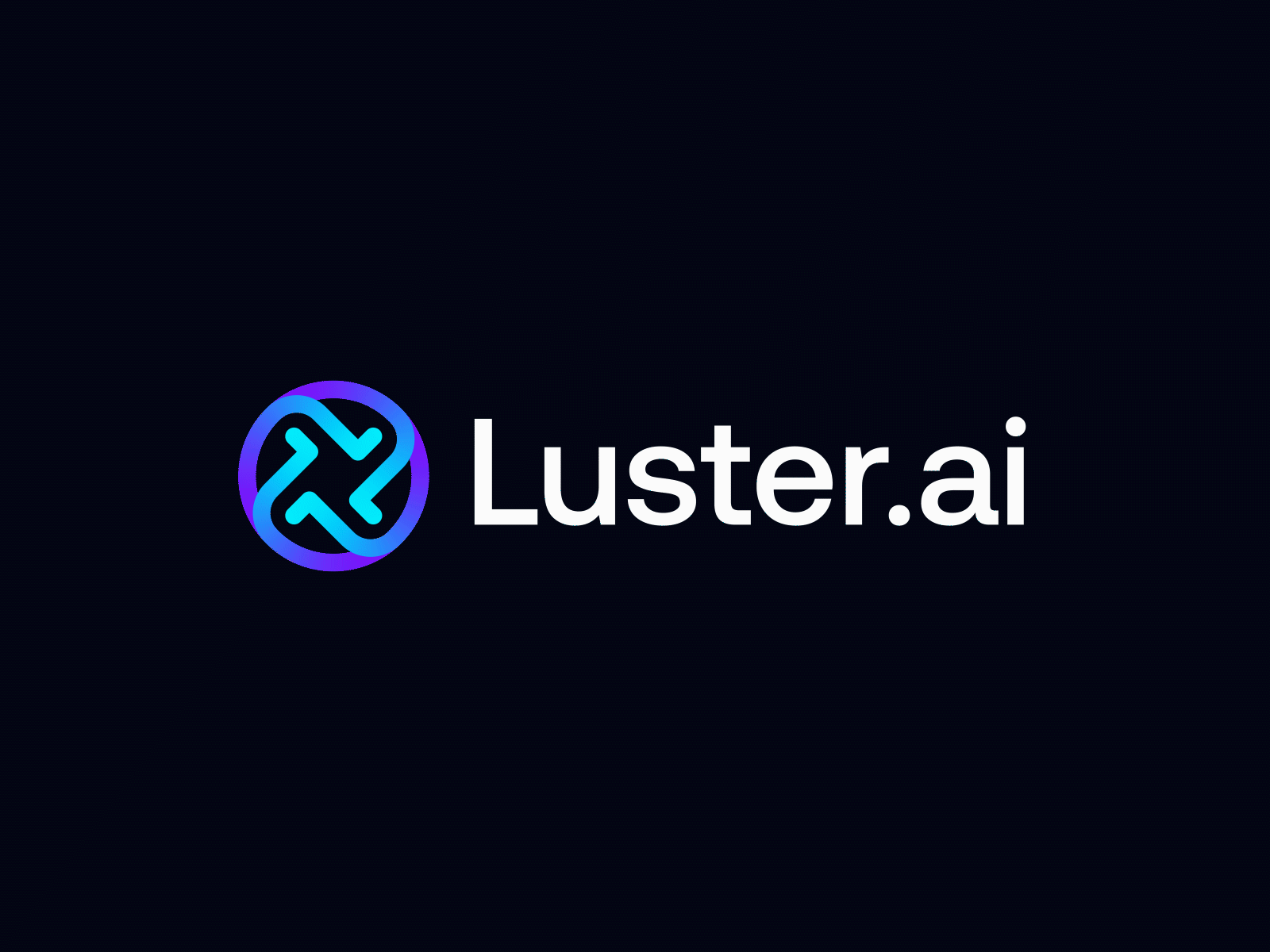 Logo Animation For Luster.ai abstract logo ai logo brand identity branding creative dynamic gradient logo logo logo animation logo design modern logo motion graphics saas seamless