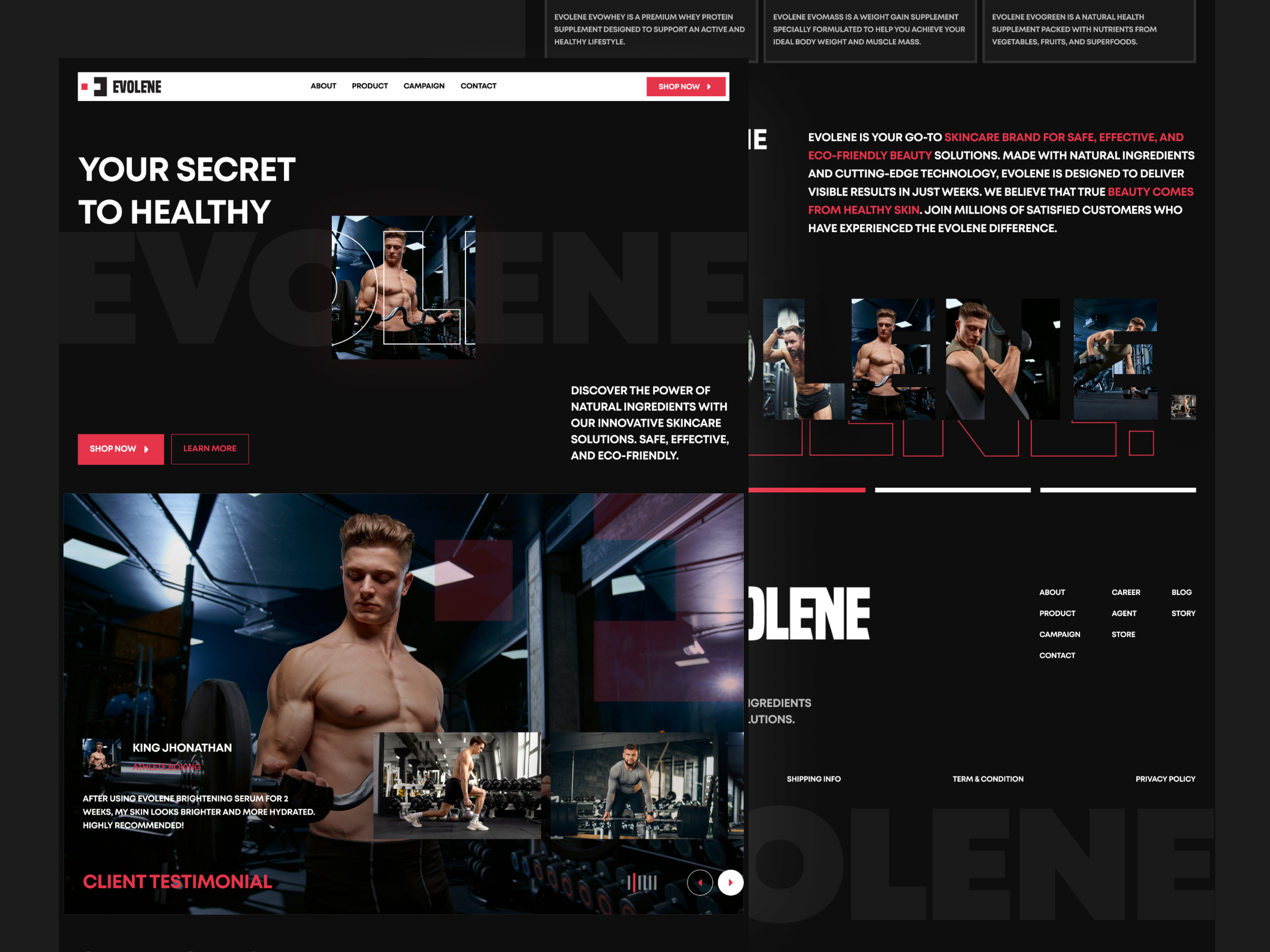 Example of Ecommerce Website UI Design Responsive