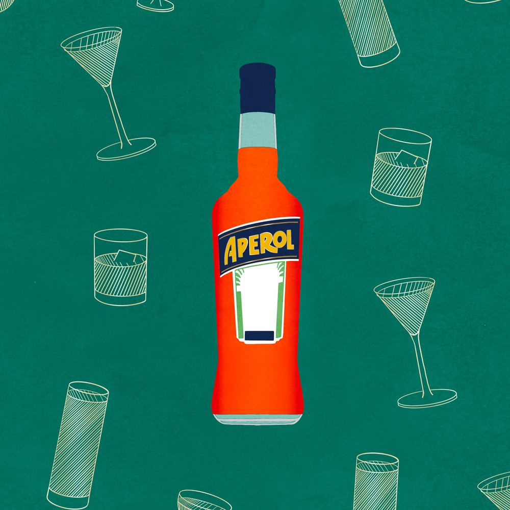 Editorial illustrations: Liquor bottles drink editorial food illustration magazine spirits