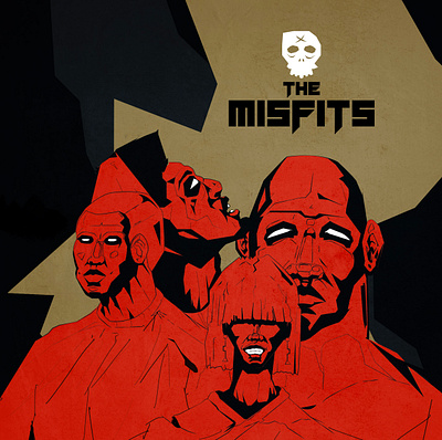 THE MISFITS antihero art character character design comicbook comics design illustration music music art punkrock rock typography