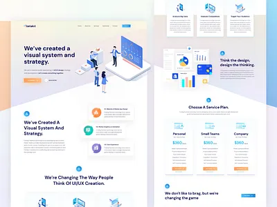 Creative Home Page | Exploration #7 beauty credit card dashboard exploration gradient isometric it technology minimalist payment purple sass wallet