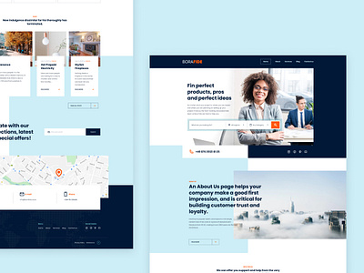 Bora Fide design landing page ui web website