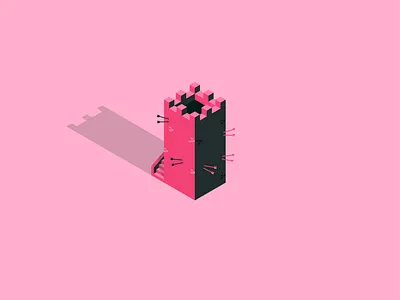 Lil Iso Tower design illustrator isometric isometric art isometric design isometric illustration isometry vector