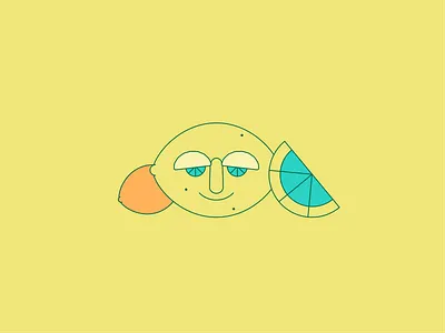 Simon Limon beach character chill fresh illustration juice lemon sunny vector yellow