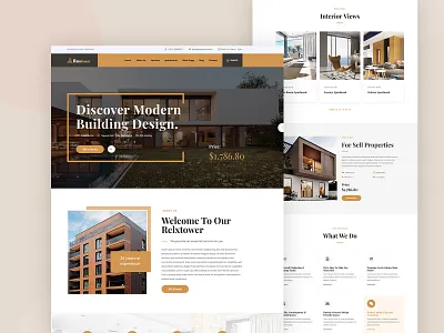 Relxtower - Single Property Real Estate agency agency business business corporate corporate business creative creative business multipurpose business portfolio real estate real estate logo single property web design