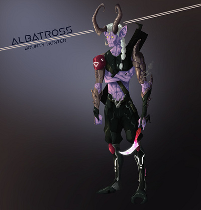 Albatross- Sci-Fi Bounty Hunter Character Concept