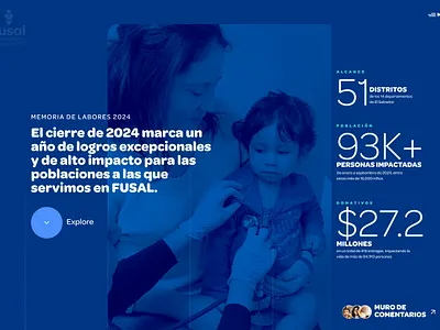 Memoria de Labores 2024 annual report branding web design landing page web