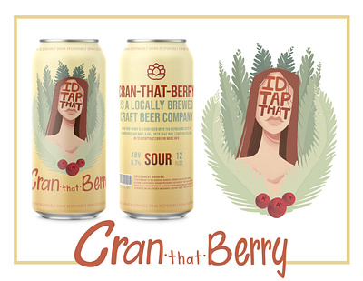 I'd Tap That Craft Beer Can Design 1 beer can beer can mock up beverage design beverage packaging brand design can design can packaging craft beer handlettering illustration logo design packaging packaging design type art typeography typography