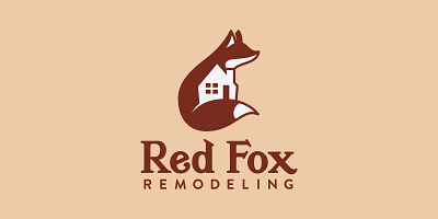 Red Fox Remodeling Branding brand design branding design fox icon lettering logo remodeling symbol typography