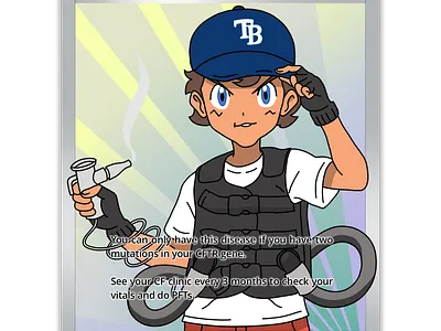 Theomon Card - Front graphic design illustration