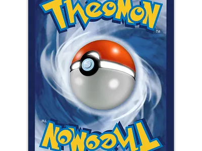 Theomon Card - Back graphic design illustration