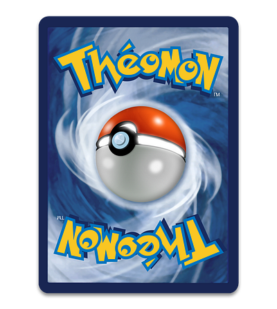 Theomon Card - Back graphic design illustration