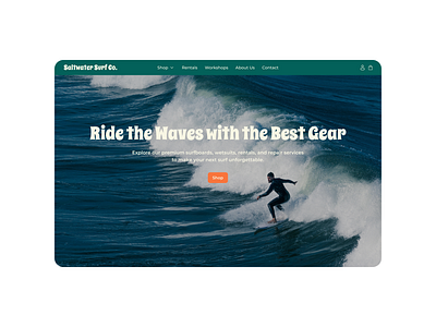 Surf shop webdesign design figma surf shop ui ux webdesign webdesigner website