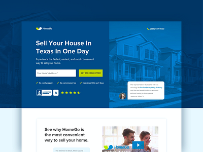 Home Buying Company LP branding conversion design cro graphic design landing page layout marketing marketing agency marketing campaign marketing collateral software ui. ux design web design