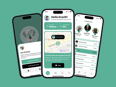 Man Hunt – Explore, Solve, Win! adventure app design game design hiddenmysteries mobile app prototyping puzzle hunt quiz app riddles solve riddles tourism tourist travel app travel game ui ux user experience user interface ux design wireframing