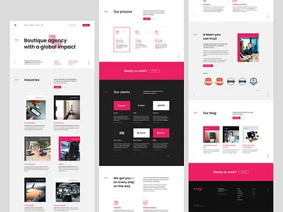 #3 Digital agency landing page agency branding design flat homepage ladingpage minimalism modern onepage softwarehouse typography ui ux web website white