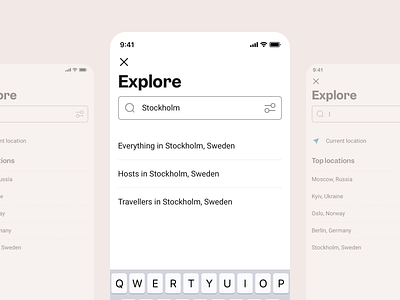 Explore Places Around the World accomodation cities community countries explore filtering hospitality location locations meetup mobile ui mobile ux search search bar search results travel travel planner trip planner world worldwide