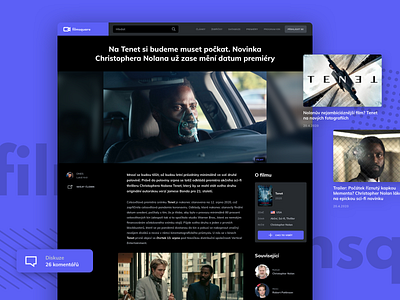 Filmsquare - Article article black cinema film imdb magazine movie netflix rating tenet webdesign