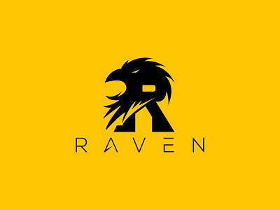 Raven Logo animal animal logo animals birds logo black bird black bird logo black raven branding design eagle logo game hawk logo logo raven raven logo raven skull logo ravens ravens logo skull raven logo strong