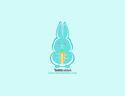 BHRE Rabbit Logo branding design flat flatdesign icon logo mockup vector