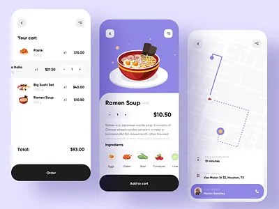 Food delivery service - Mobile App app app design food delivery food delivery app food delivery application food delivery service mobile app mobile app design mobile design mobile ui