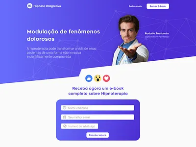 Landpage Rodolfo Tamborim app minimal ui ux web