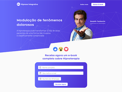 Landpage Rodolfo Tamborim app minimal ui ux web